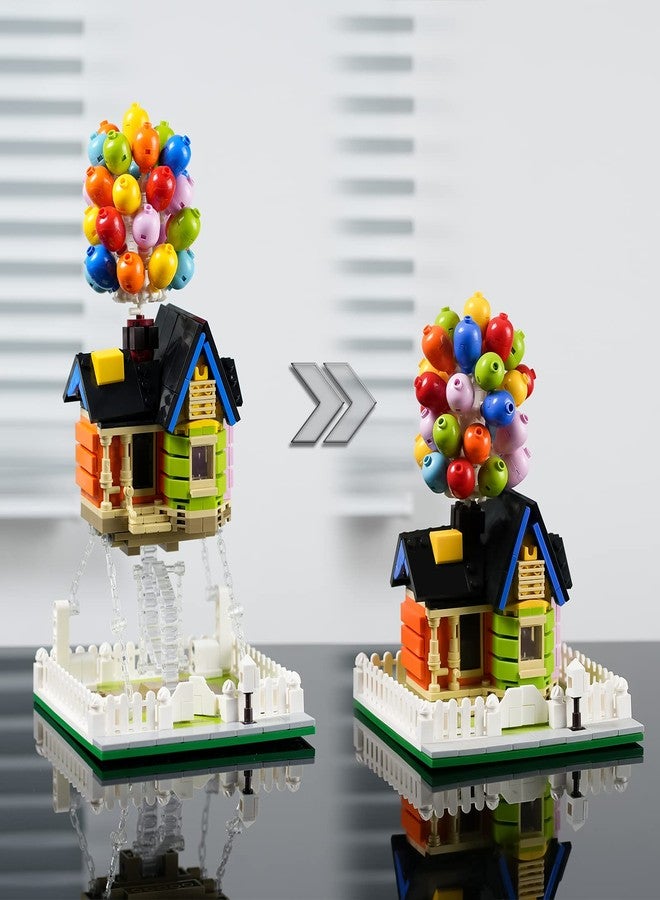 ENJBRICK مجموعة بناء منزل البالونات للأطفال من 8 إلى 14 سنة من ENJBRICK، 635 قطعة، مجموعة مكعبات بناء إبداعية، منحوتات تينسيغريتي - Image 4